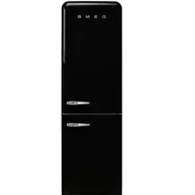 Smeg FAB32RBL6 Retro-Kühl-Gefrierkombination (331 l, 1968 mm hoch, Black)