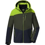 KILLTEC Jungen Ksw 161 Bys Jckt Skijacke/ Funktionsjacke Mit Kapuze Und Schneefang, Apfel, 140 EU