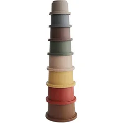 Mushie Stacking Cups Toy Spielzeug 3in1 Retro 8 St.