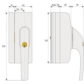ABUS FO400A Weiß