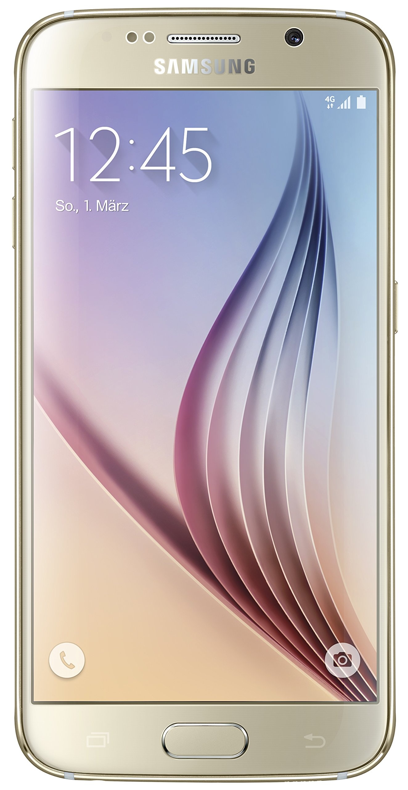 Samsung Galaxy S6 Smartphone (12,9 cm (5,1 Zoll) Touch-Display, 32GB Speicher, Android 5.0) gold [T-Mobile Branding]