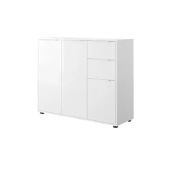 Sideboard  Este , weiß , Maße (cm): B: 106,2 H: 87,6 T: 35.3