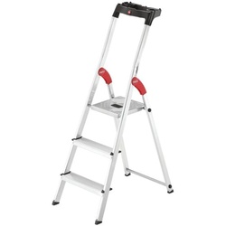 Hailo Alu-Stehleiter »L60 StandardLine« 3 Stufen silber