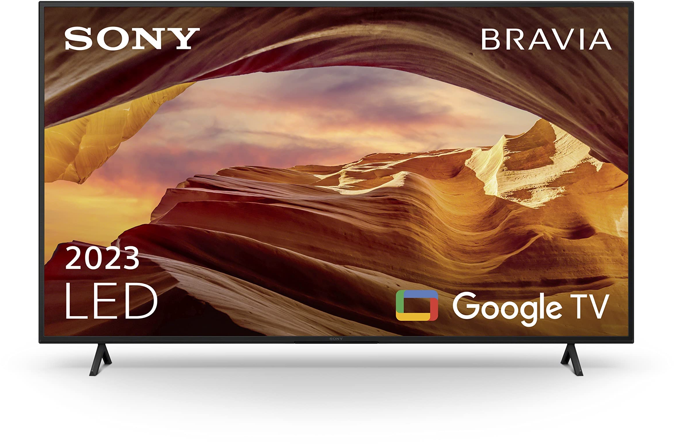Sony BRAVIA, KD-55X75WL, 55 Zoll Fernseher, LED, 4K HDR, Google TV, Smart TV, Works with Alexa, BRAVIA CORE, HDMI 2.1, Gaming-Menü mit ALLM