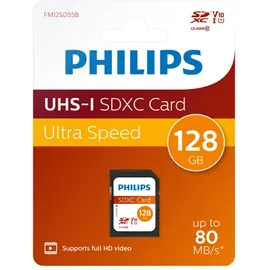 Philips SDXC Ultra Speed 128GB Class 10 UHS-I U1