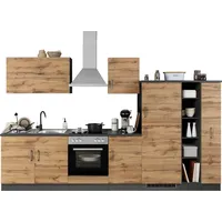 kochstation Küchenzeile KS-Colmar 330 cm grau