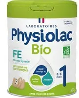 Physiolac Bio 1 Lait pour nourrisson Formule Épaissie Poudre 800 g