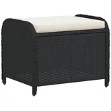 vidaXL Gartenhocker 58 x 46 x 46 cm schwarz 4 St.