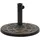 vidaXL Schirmständer Rund 19 kg Bronze Kunststoff Braun