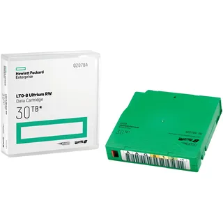 HP HPE LTO-8 Ultrium 30 TB RW Non Custom Labeled Library Pack 20 Data Cartridges wit...