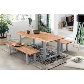 SIT Möbel Baumkante-Esstisch 140 x 80 cm natur antik