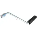 Wodsty Manuelle Kurbel für Anhänger, Wohnmobil-Wagenheber, 19 mm Buchse, verzinkte Eisenkonstruktion, 220 mm Länge, kompatibel mit Standard-Stützbeinen
