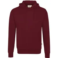Hakro Kapuzen-Sweatshirt GOTS weinrot, S