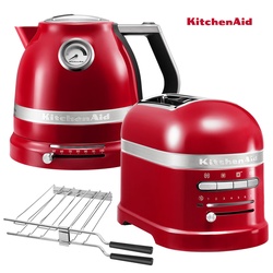 KitchenAid Artisan Wasserkocher + Toaster Empire Rot