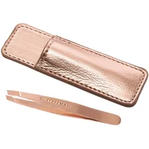 Tweezerman Mini Schräge Pinzette Etui Rose Gold