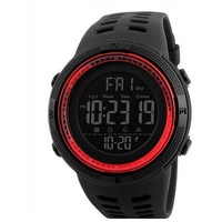 Armbanduhr  Digital Armee Militärsport Uhr  Wasserdichte LED-Armbanduhr rot
