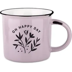 GRAFiK WERKSTATT Vintage Becher Oh happy day - rosa