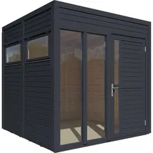 BERTILO Gartenbüro Cubus 2 Office 226 x 234 cm Anthrazit
