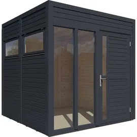 BERTILO Gartenbüro Cubus 2 Office 226 x 234 cm Anthrazit