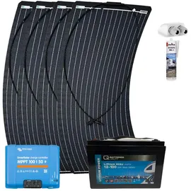 a-TroniX Solaranlage Wohnmobil 440W mit 100Ah Lithium Batterie und Victron MPPT Laderegler