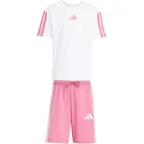 adidas Kinder Set LK 3S T-SET 160 KC6147 122 - White/Pink Fusion - 122