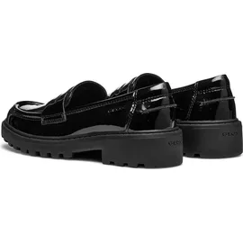 GEOX J Casey Girl C Moccasin, Black, 36 EU