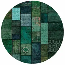 Bamyum Teppich Trunk Bedruckter Teppich Chenille-Druck Maschinell Hergestellt 160 x 160 cm (160 x 160 cm)