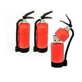 CLE CARDAN LIGHT EUROPE 3X USB Speicher Stick 8GB Mini Feuerlöscher rot Datenspeicher Gadget