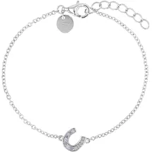 Tom Tailor Hufeisen Armband lila/rosa/silber 2100593 Größe 14+2 cm