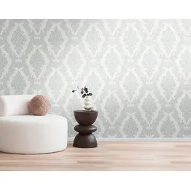 A.S. Création Pure Elegance Vliestapete 10 m x 0,64 m 397655 Grau/Weiß