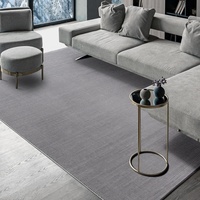 Mynes Home Teppiche für Wohnzimmer einfarbiges Muster in beige grau Weiss sehr pflegeleichter weicher und hochwertiger Kurzflor Teppich Lima im Viskose Look (Hellgrau, 160x230 cm)