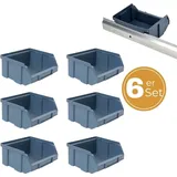 GarPet 6x Stapelbox Gr.1 + Metallschiene