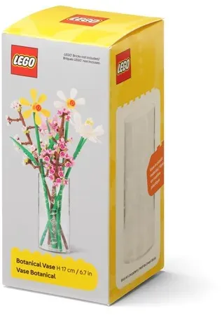 Zylindervase Brick Art Line - Transparent