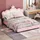 XDOVET Kinderbett Polsterbett 90 x 200 cm Holz rosa