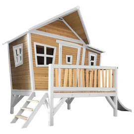 Axi Spielhaus Emma braun/weiß  mit Rutsche weiß A030.108.91