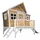 Axi Spielhaus Emma braun/weiß  mit Rutsche weiß A030.108.91