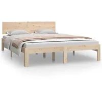 VidaXL Massivholzbett Kiefer 140x200 cm1137029