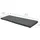 Beautissu Bankauflage 120 x 48 x 5 cm grau 1 St.