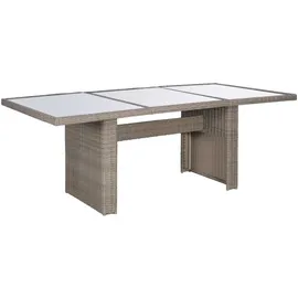 vidaXL Polyrattan Garten-Set 9-tlg. braun 3057797