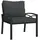 vidaXL Gartenstuhl 68 x 76 x 79 cm grau inkl. Kissen