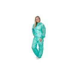 Vlies-Overall mit Kragen Premium  Grün XXL
