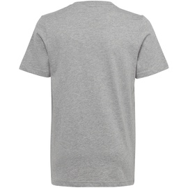 adidas T-Shirt Kinder ‒ Grau mit weissem Logo Cotton T-Shirt HR6379 Regular Fit 7_8Y