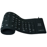 Logilink Flex Tastatur DE schwarz (ID0019A)