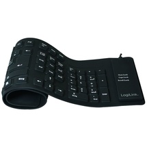 Logilink Flex Tastatur DE schwarz (ID0019A)