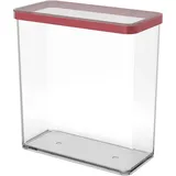Rotho Frischhaltedose rechteckig transparent/rot 20,0 x 10,0 x 21,4 cm 3,2 l