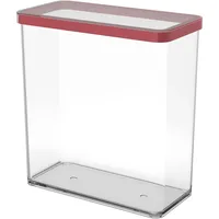 Rotho Frischhaltedose rechteckig transparent/rot 20,0 x 10,0 x 21,4 cm 3,2 l