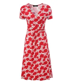 Aniston SELECTED Sommerkleid Rot/Weiß 44