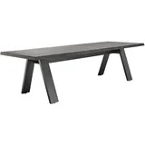 Solpuri Rock Dining Tisch Aluminium Anthracite 280x100 cm