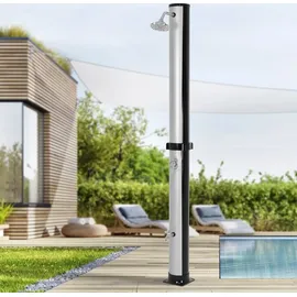 ML-Design Solardusche Silber-Schwarz 217,5 cm
