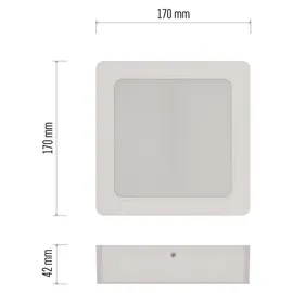 EMOS 2in1 LED Panel 18 W 1800 lm rund weiß